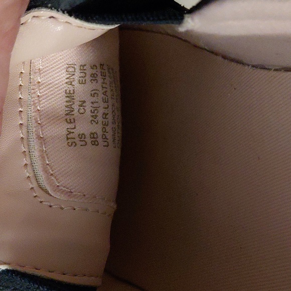 NWOT Kate Spade Andi, Navy and White Slip-On Leather Mules Size 8M - Picture 7 of 9